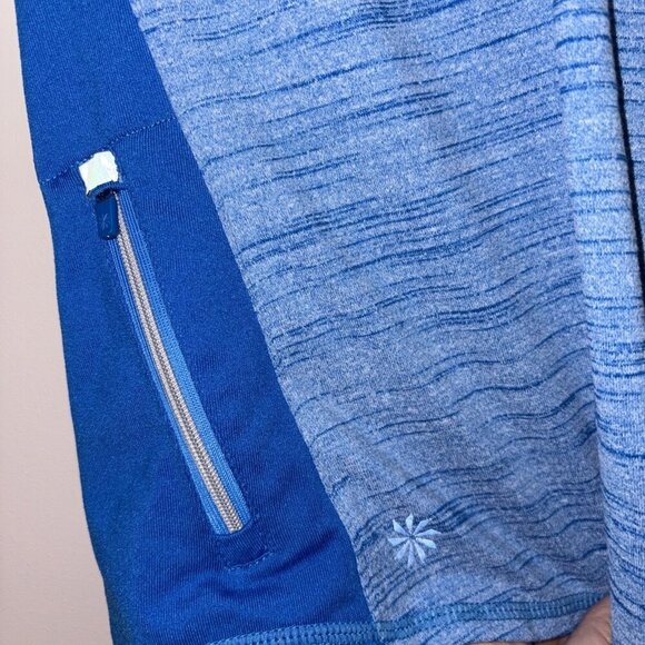 Athleta Running Wild 1/4 Zip Blue Pullover Women's Jacket Sport Top Size XXS - Picture 7 of 11